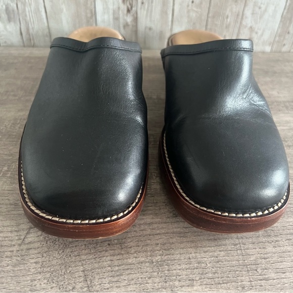 Madewell Black Mule Clogs with Contrast Stitching 7 - Picture 3 of 7